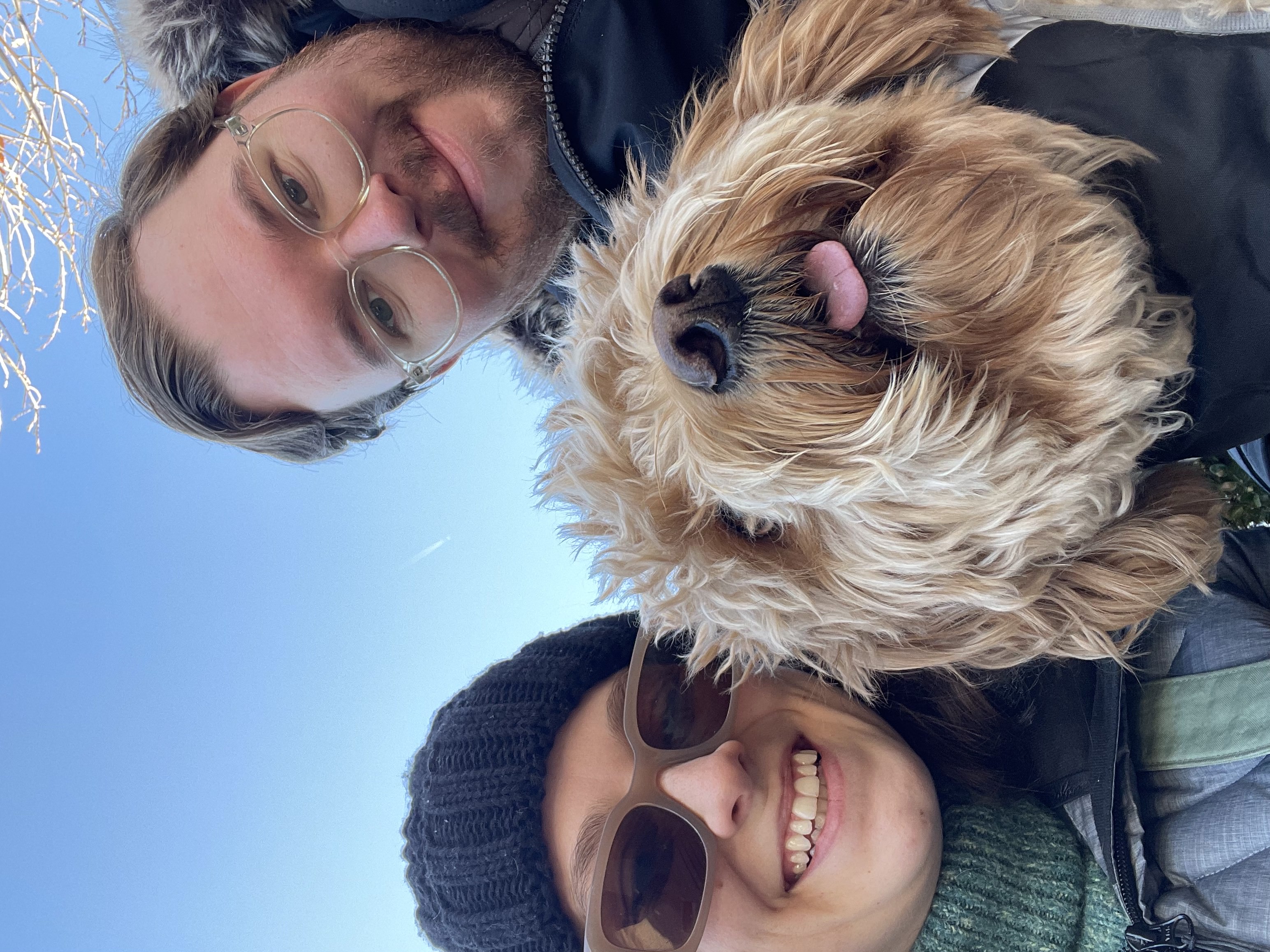 milo with us at the park